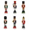 King Soldier Shape Figurine Wood Decorations for Office Unique Desktops Ornament