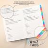 A5 Password-Protected Notebook for Website & Contact Management