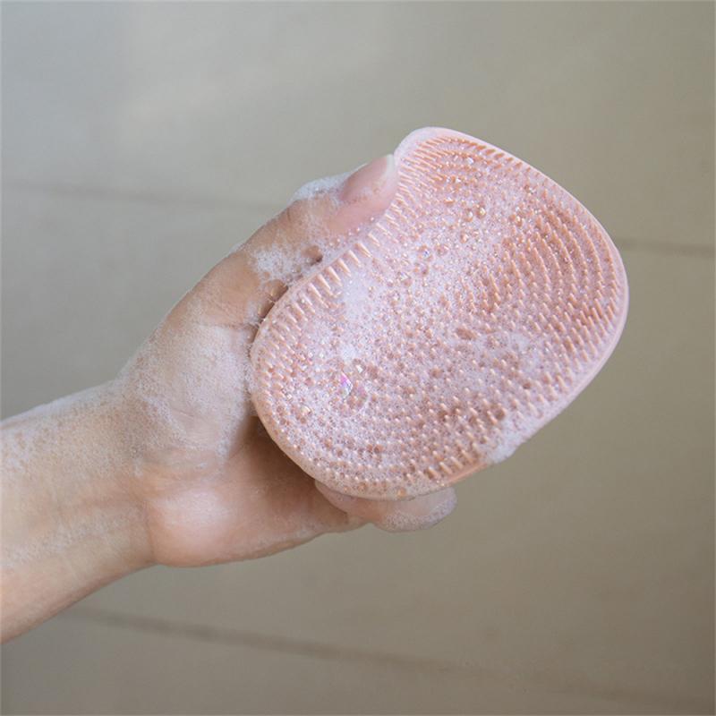 3/2/1PC Face Scrubber Soft Silicone Facial Cleansing Brush Face Exfoliator Blackhead Acne Pore Pad Cradle Cap Face Wash