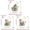 White Horse Christmas Hanging Pendant Cartoon 2D Flat Car Horse Pendant Acrylic Bag Pendant Charms Christmas Tree Ornament