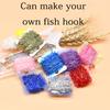 MNFT 10 Colors  Fly Fishing Tinsel Chenille Crystal Flash Line Rig Bait Making Assorted Fly Tying Streamer Flies Material