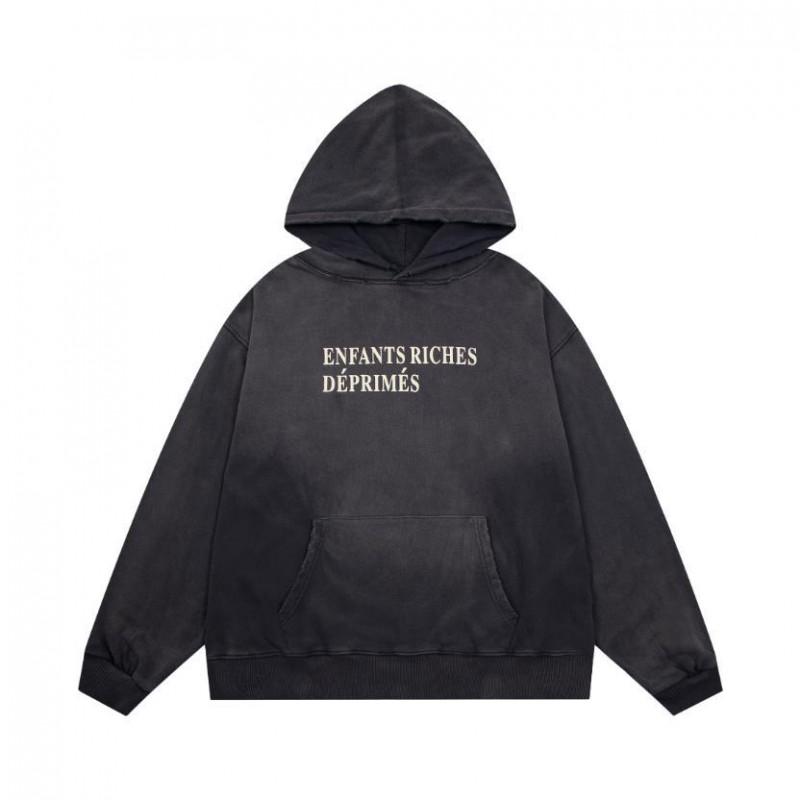 ERD Sad Rich Kid Lip Print Letter Oversized Hoodie Men Women