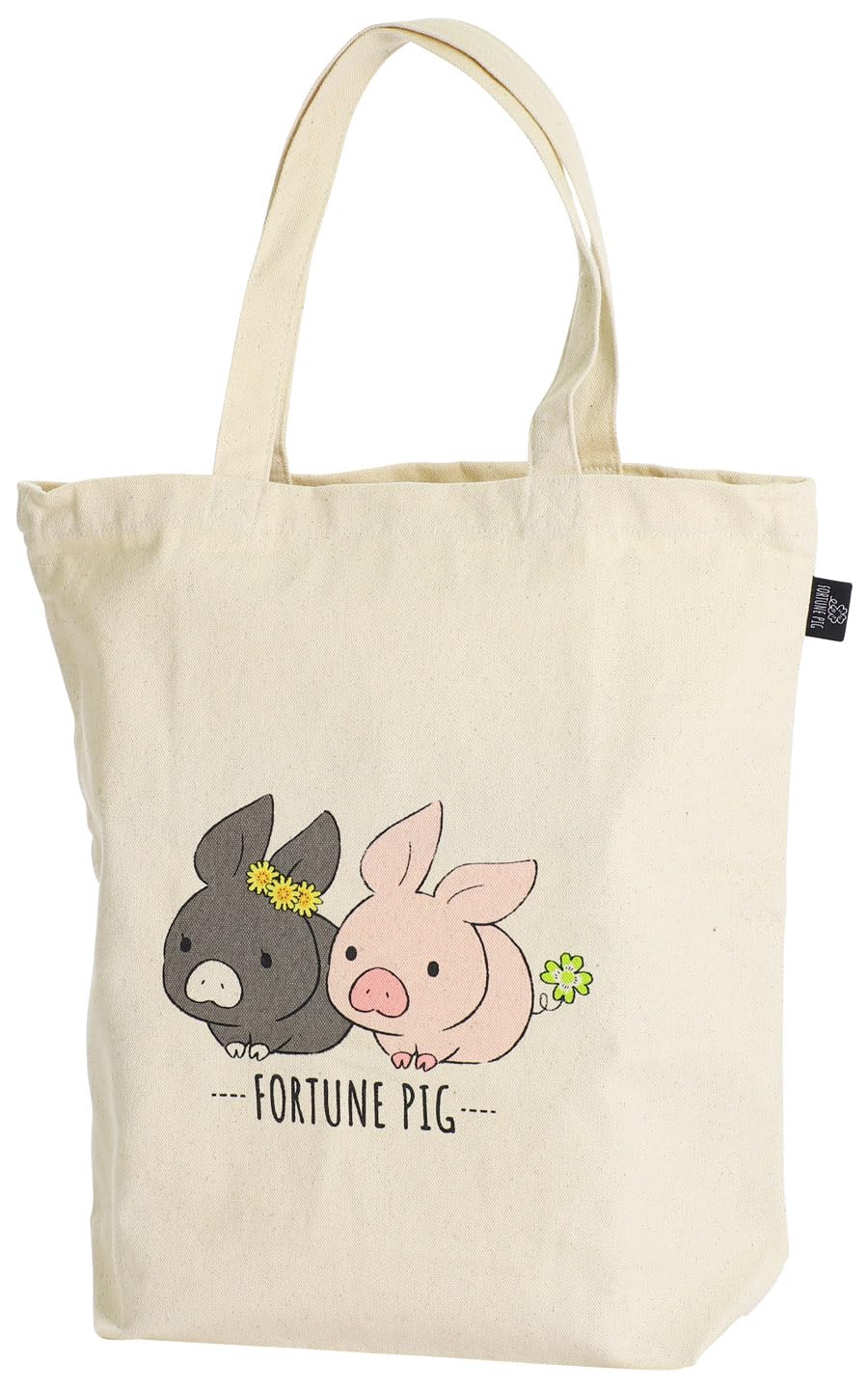 

[Ceramic Ai] Tote Bag, Fortune Pig, Natural