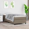 3144387 vidaXL Divan Bed with Mattress Taupe 90x190 Cm Fabric
