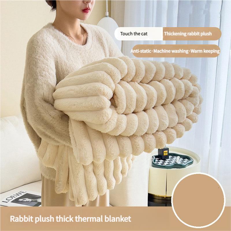 

Plush Fleece Throw Blanket Ultra Soft Thermal Nap Shawl Sofa Wrap Coral Velvet Home Textile Luxury Cold Weather Essential for Office Home 1.0x1.5m синій