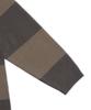 XTONZ Xtk170 Striped V-Neck Pullover Knit (Brown)