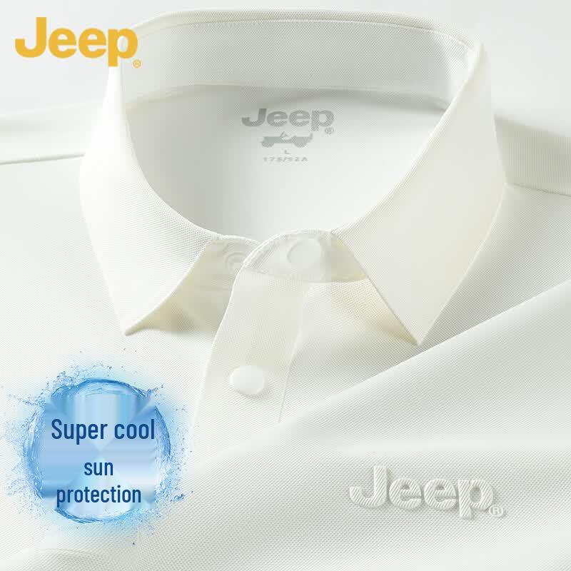 JEEP Men s Cool-Touch Sun Protection Short Sleeve Polo Shirt 3XL