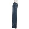 Retro Low-Waist Distressed Straight-Leg Jeans mit Katzenbart-Waschung