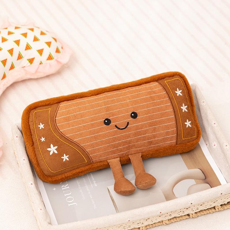 Lovely Instrument Combination Plush Saxophone Guitar Doll Guzheng Toy Piano Soft Pillow Gift For Children