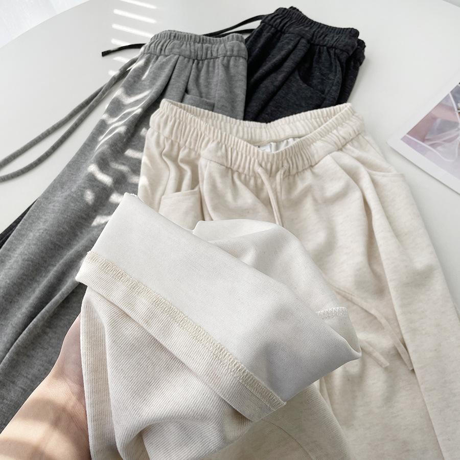 Soft Womens Spring High Autumn Elasticity Knit Casual Pants Trousers Sweatpants Y2k Pants For Women Streetwear