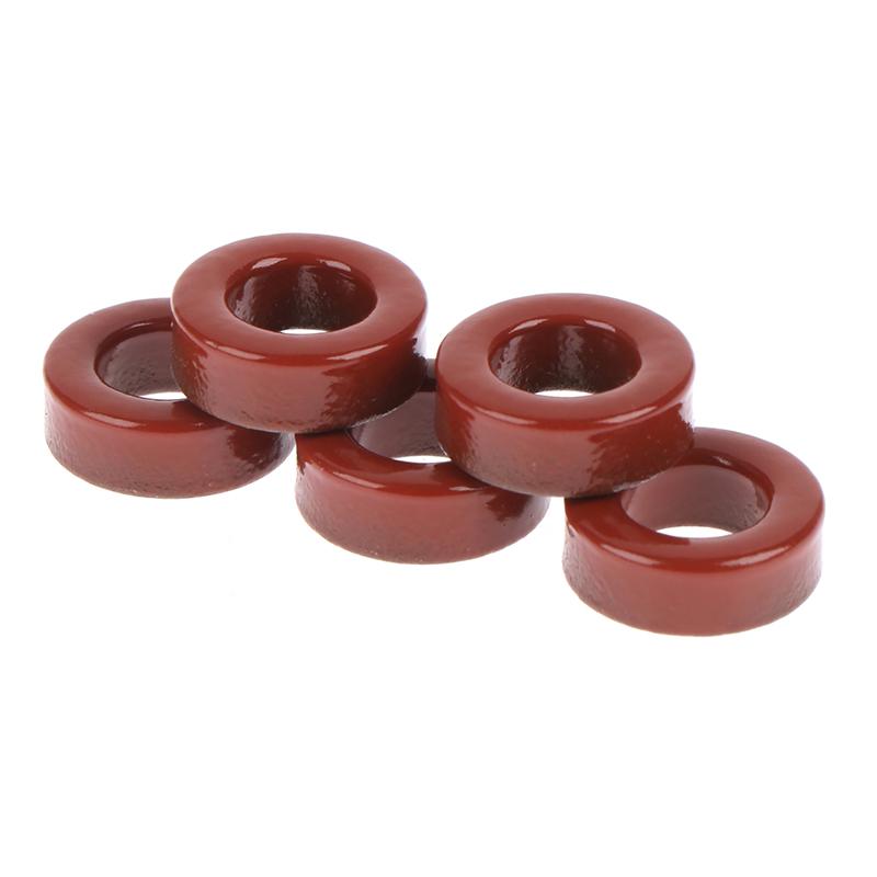 New Sale 5pcs Carbonyl Iron Powder Cores T50-2 13*7*5 mm 4.9nH/N2 Ferrite Toroid Core  Micro Metal Small Magnetic Ring