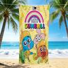 1Pc Gumball'S Colorful Friends Beach Towel, Quick Dry, Multi-Use for Beach Pool Gym Yoga Home Travel, Christmas, Halloween, Xmas Gift M929359