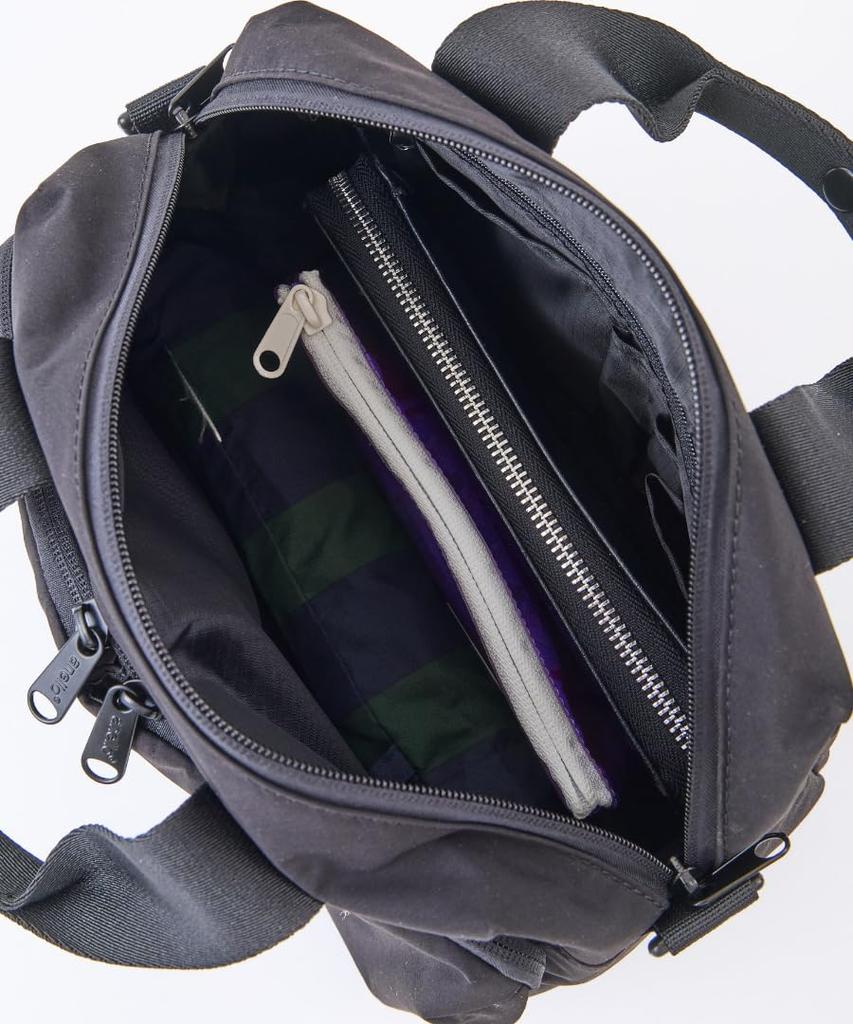 Anello NEW STANDARD Boston Bag, A5, Double-Sided Water-Repellent, Lightweight, 2-Way, 10 Pockets