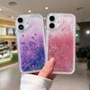 Applicable To iPhone16E Mobile Phone Case 16plus Colorful Glitter Star Quicksand Case 17Pro Anti-drop TPU Case