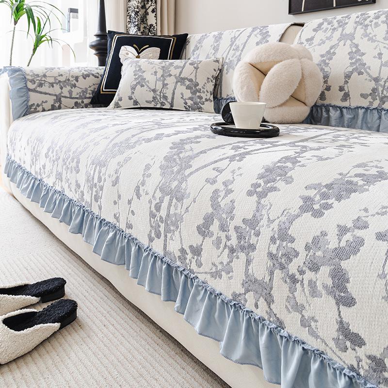 Chenier Sofa Cover Cover Cloth Four Seasons Universal Non-Slip Seat Cushion  New French Retro Style Sofa Cushion
