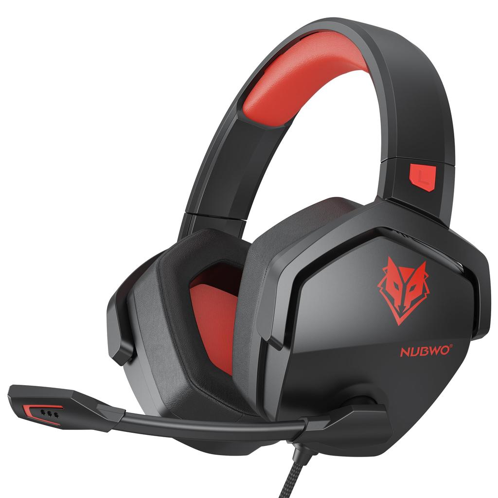 NUBWO N16 Gaming Xbox Headset with Wired Gaming Headphones with Mute Surround Extendable Compatible with Headset, Noise-Canceling Microphone, 3.5mm