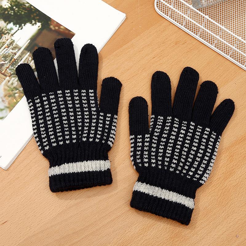 Winter adult outdoor riding warm velvet gloves