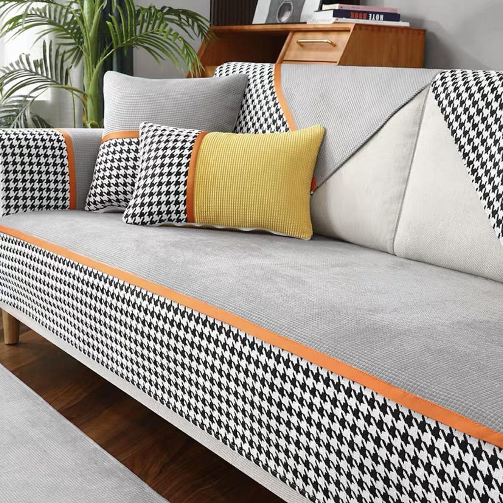 Four-Level Non-Slip Nordic Simple Light Luxury Sofa Cover Backrest Towel Combination Set