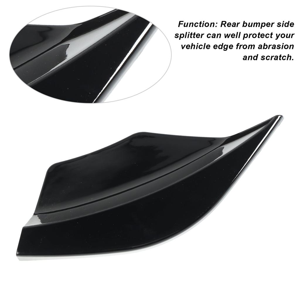 2pcs Rear Bumper Splitter Left Right Aerodynamic Replacement for ‑ A Class W176 2012‑2018