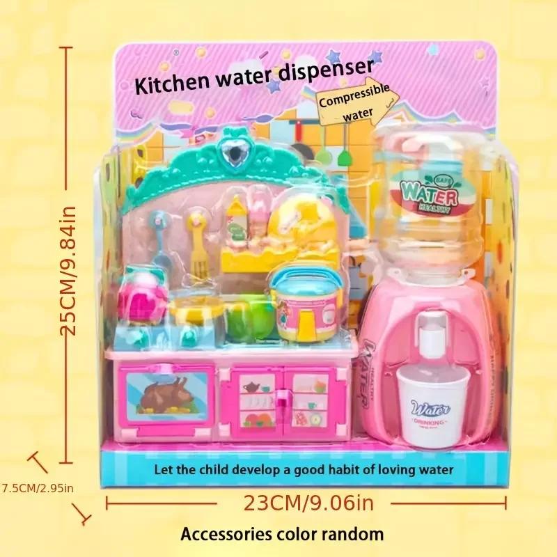 Vending Machine Play Set Toys for Kids Cash Register Playset Realistic Mini Drink Food Fruit Dispenser Toys for Girls Boys