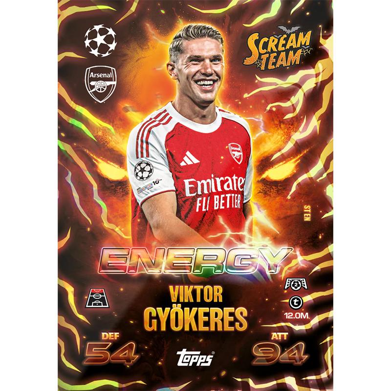 Topps Officiel 2025/26 Mise à Jour Jumbo Multipack Série Scream Team Collection Premier League Match Attax Carte de Jeu Collectionneur Cadeau