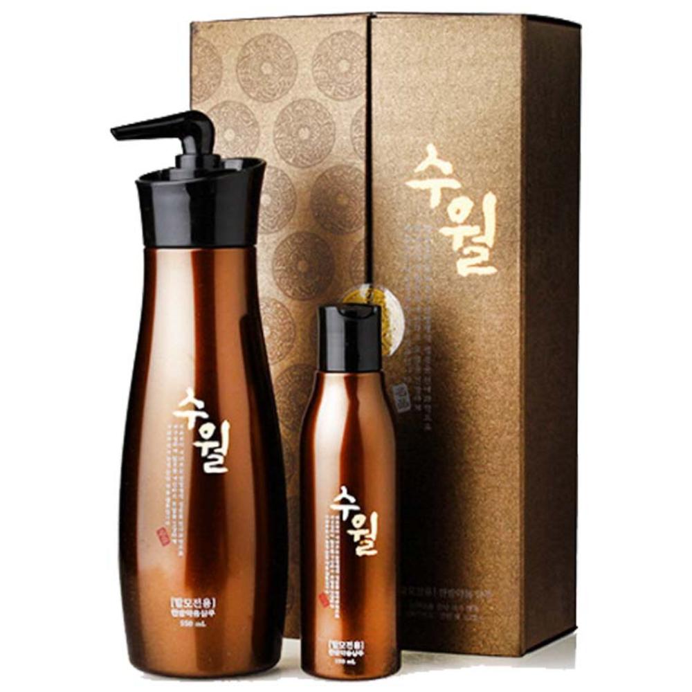 Suwol Suwol Liquid Premium Herbal Shampoo 550ml 10 pcs