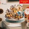 Christmas Tree Tabletop Decor 2D Acrylic Ferris Wheel Ornament for Holiday Tree, Festive Room Interior Decoration Display Board, Decoration,