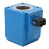 Solenoid Coil 02‑124661 12V 30W Round Pin Excavator Solenoid Valve Coil Replacement for JCB 3c 3cx 3d 3dx 4c 4cx 1400b 1550B