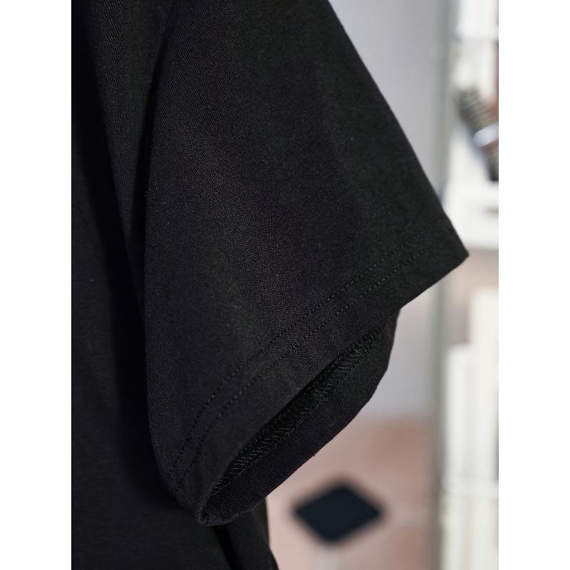 Taglia Europea Donna Retrò Apicoltore Stampa Tarocchi T-shirt Ape con Glitter Dorati Design Fiore di Loto Girocollo Manica Corta