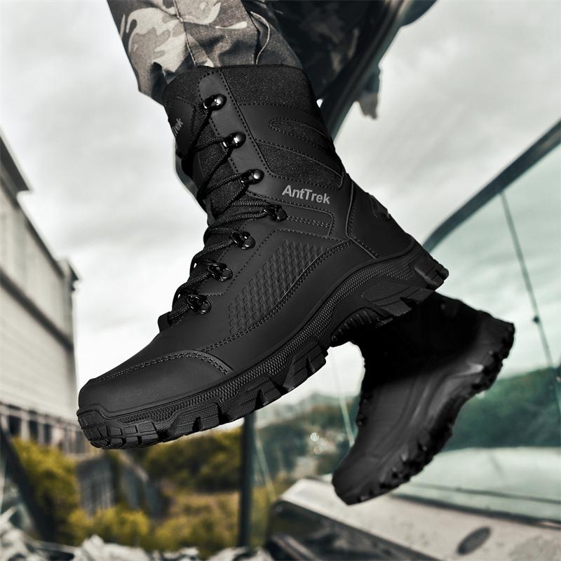 Hiking Shoes Men Outdoor Anti-slip Breathable Comfortable Casual Sports Shoes Men Thick-soled Shock-absorbing Combat Boots Men