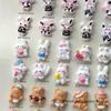 30Pcs Kawaii 3D Resin DIY Nail Charms - Cartoon Bunny Little Brown Bear Candy Color Decoration, Cute Manicure Accessories