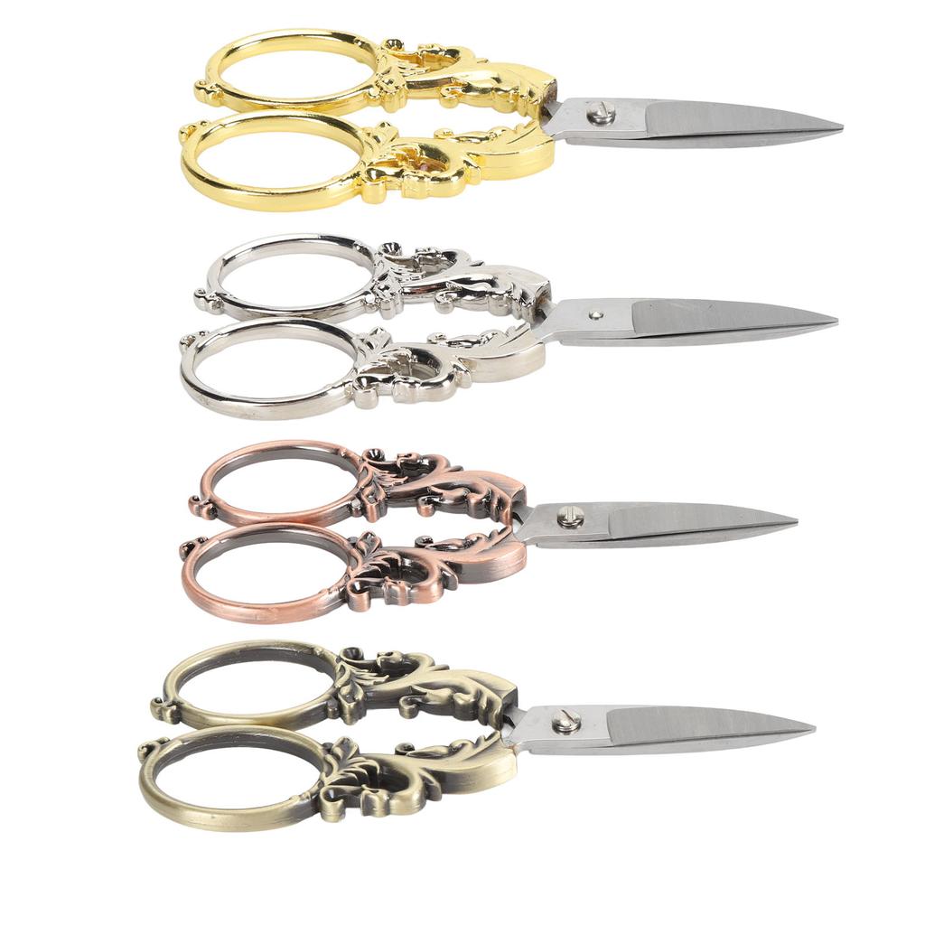 5in Embroidery Scissors Stainless Steel Tip Multifunctional Portable Vintage Scissors for Handmade P