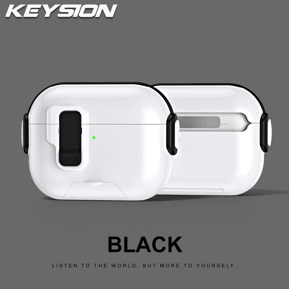 KEYSION Magnetic Automatic Switch Earphone Case for Airpods Pro 3 2 Hidden Phone Stand Shockproof Headphone Cover for AirPods 4