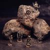 Bronze Japanese Shogunate Samurai Ancient Soldier Toy Model Finished Table Game Car Ornament Figure