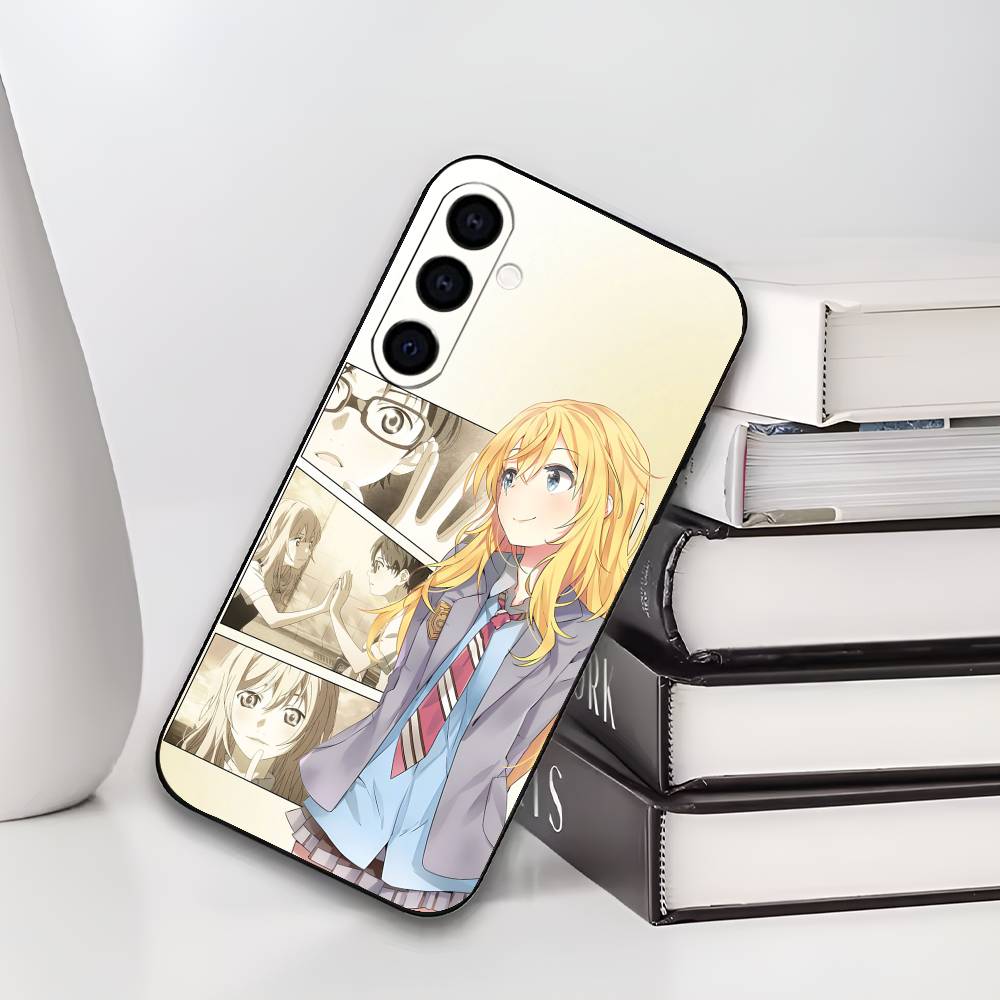 Y-Your Lie IN A-APRIL Phone Case For Samsung Galaxy A73,A72,A71,A70,A53,A52,A51,Soft Silicone Black Cover