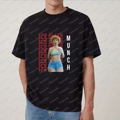 Ice Spice Pop Singer Music Style Summer Trend LooseSleeved Unisexs and WoUnisexs Universal Pattern LargeSized Comfortable TShirt