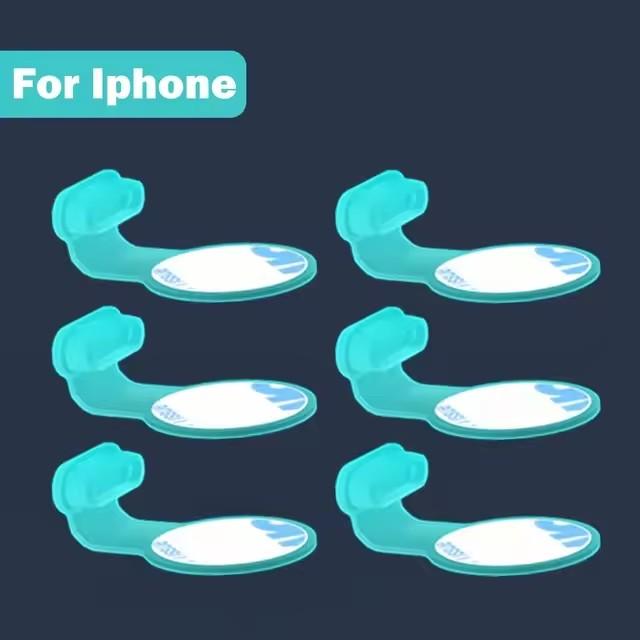 Luminous Dust Plug Anti Lost Charging Port Dustplug for iPhone iPad Samsung Ios Type C USB C Silicone Dustplug Cover for Apple