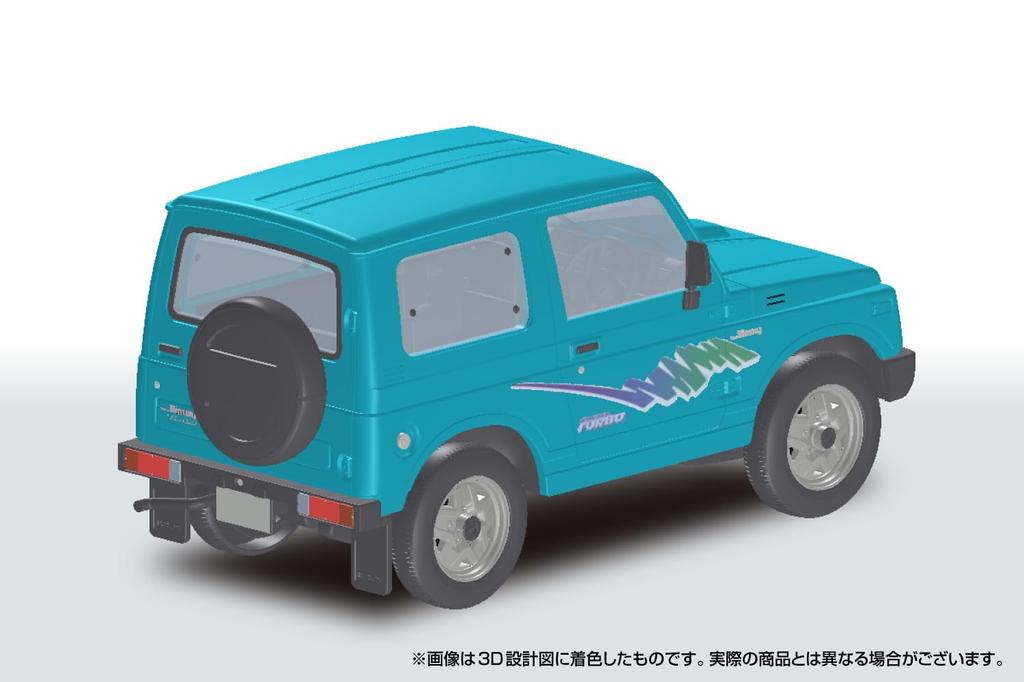 AOSHIMA 1/32 Scale Rakupla Snap Kit No. 18-TB Suzuki JA11 Jimny Triton Blue Metallic Pre-Colored Plastic Model Kit (Automobile)