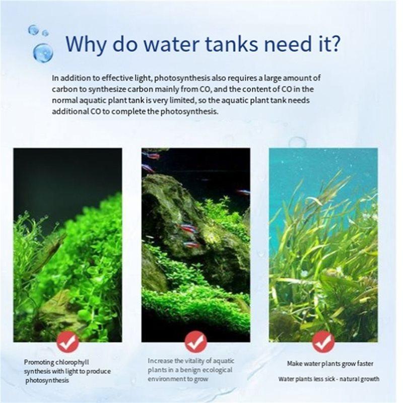 Premium-18X Aquarium CO2 System Generator Bottle Cap Fish Tank Plant Air Diffuser Generator Tool Carbon Dioxide Reactor