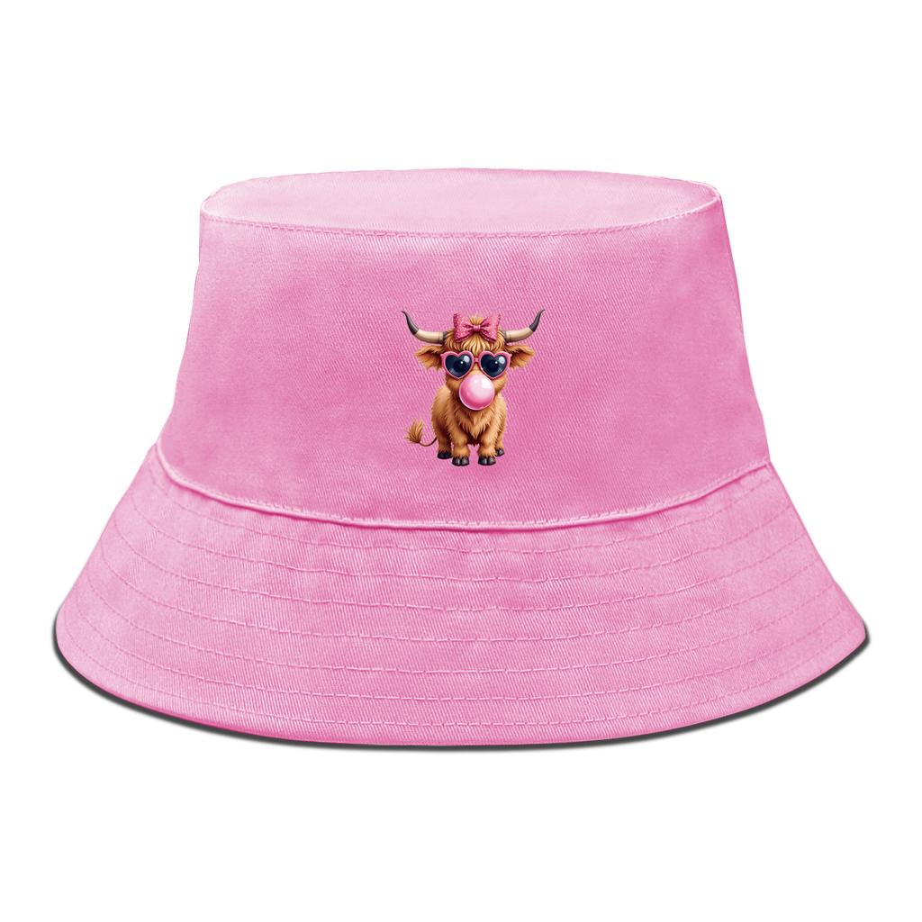 Lovely Small Yaks Bucket Hat Unisex Stylish Bucket Hats Suns-Protect Bucket Hat Woman Solid Color Sun Hat Perfect For Daily Wear