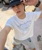 TRAVEL Art Nouveau Pigment Short Sleeve T-Shirt Cream