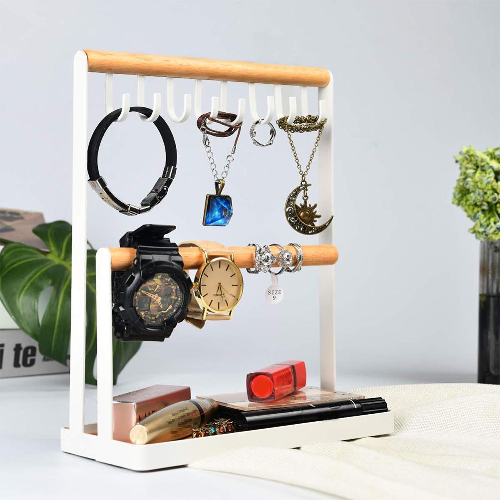 Wooden Jewelry Stand Multifunctional Jewelry Organizer Jewelry Display Stand