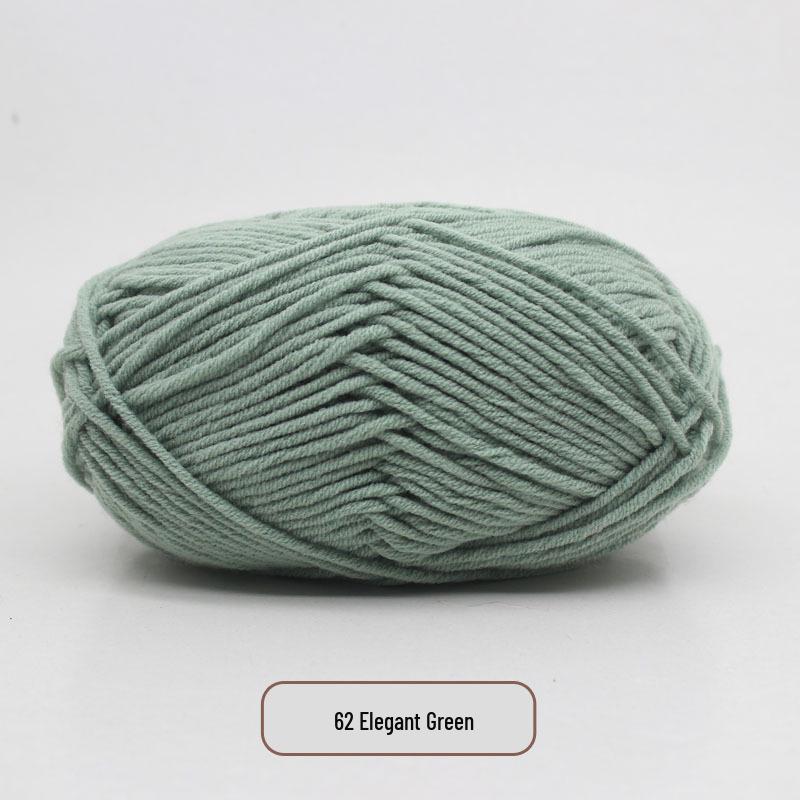 5-Strand Milk Cotton Yarn Scarf & Hand-Knitted Hat Yarn - Baby Soft, Medium Thickness, Free Shipping