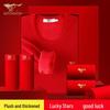 Men's Red Thermal Underwear & Socks 6-Piece Gift Set