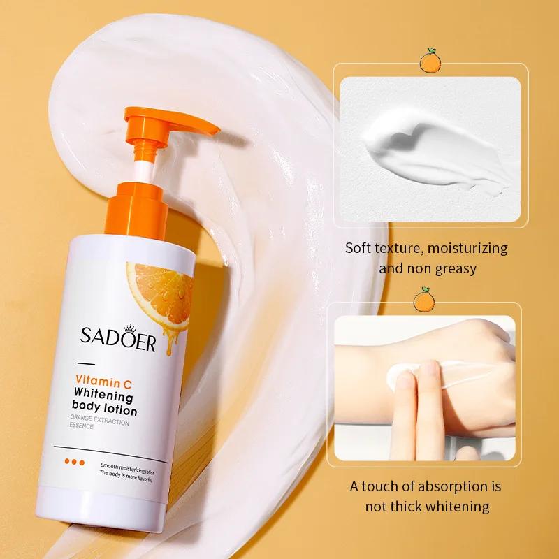 Lozione Corpo alla Vitamina C Creme Schiarenti Idratanti Esfolianti per Gambe Braccia Schiena Pelle del Corpo Crema per la Cura della Pelle per Donne Uomini