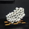 Resin Handicraft Abstract Honeycomb Hollow Mesh Conduit Geometric Handwork Decorative Figurines Home Decoration Accessories