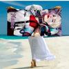Custom Name Ultra-Soft Beach Towel with Harley Quinn Theme,Ideal for Pool - Camping, Diving - Perfect Travel Essential, Vibrant Beach Towel.