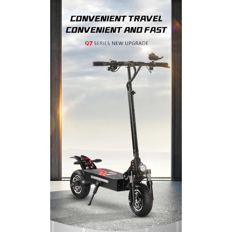 BOYUEDA Q7Pro Escooter 3200W Dual Motor 52V19AH Battery Dual Drive 10 Inch Adult E-Scooter Silent Tire Foldable Electric Scooter