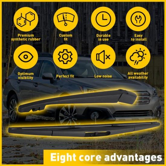 Essuie-glace et lame d'essuie-glace arrière pour Subaru Forester Legacy Outback 2002-2016 86532SA070