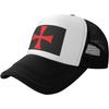 Knights Templar Cross Trucker Hat Mesh Snapback Cap Unisex Adjustable Casual Outdoor